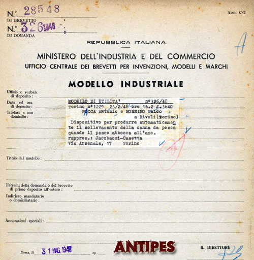 RACCA / ROSSINO - Brev. Dispositivo Autoferrante