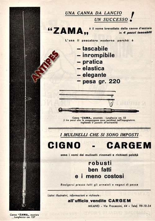 ZAMA canna in metallo in 4 pezzi 