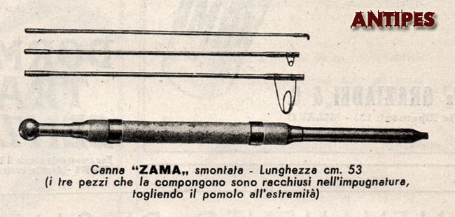 ZAMA canna in metallo in 4 pezzi smontabile