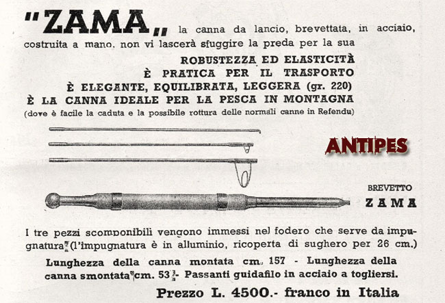 ZAMA canna in metallo in 4 pezzi smontabile