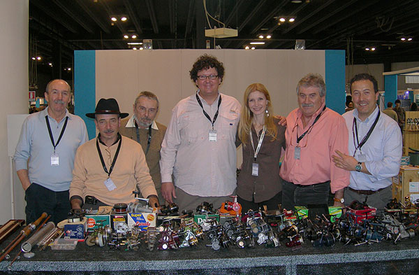 Silvano Baraldi con vari amici