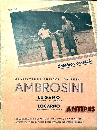 Catalogo AMBROSINI Lugano Locarno anni "50