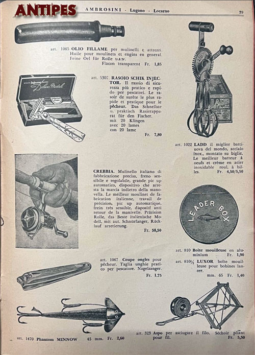 Catalogo AMBROSINI Lugano Locarno anni "50
