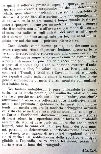Il Pescatore Dilettante - agosto 1943 - articolo Si Pesca Lontano