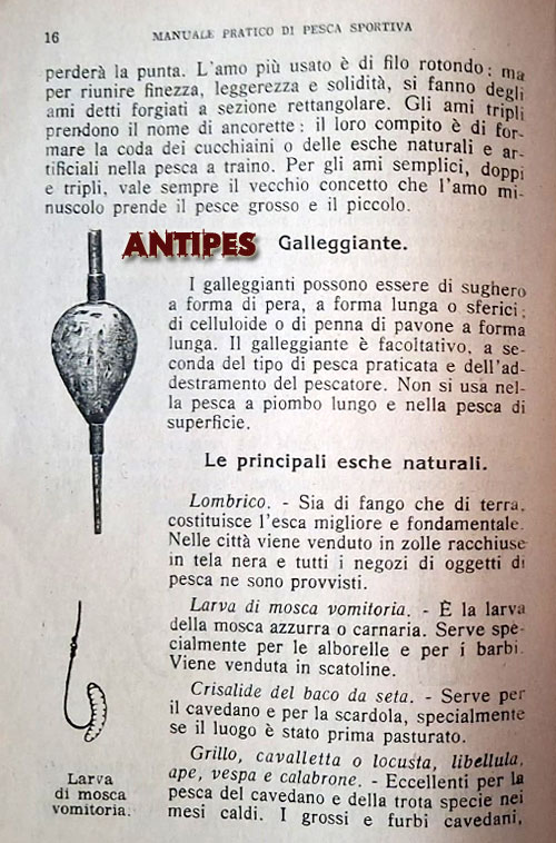 Libro - Manuale pratico di pesca sportiva - Leo Cattini -  15 gennaio 1942