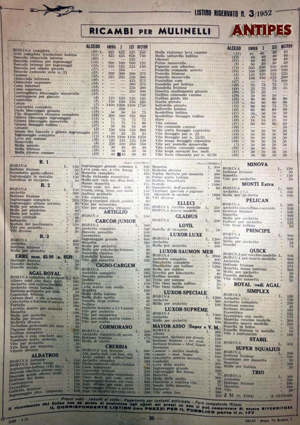 RAVIZZA catalog rivenditori - febbraio 1052