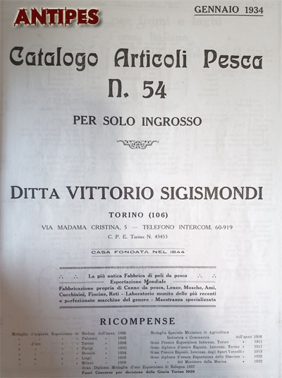 Sigismondi catalogo n.54 - gennaio 1934