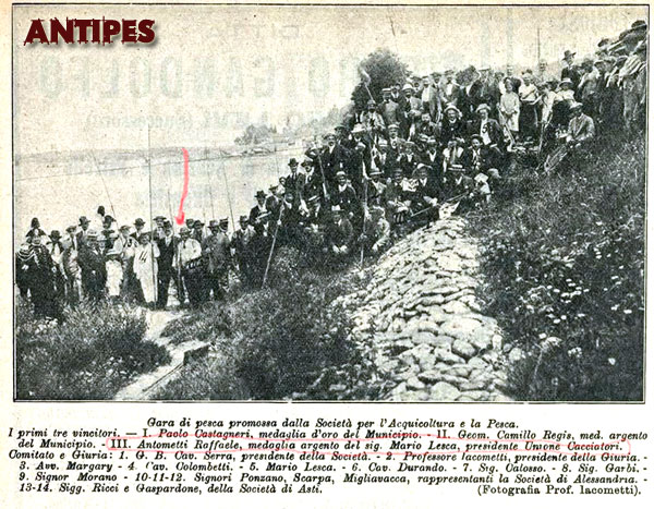 Gara di pesca sul PO del 1912