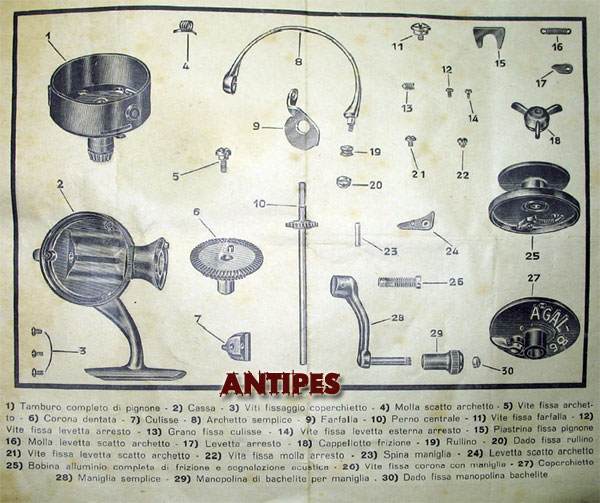 APM Agal 56 - parts list