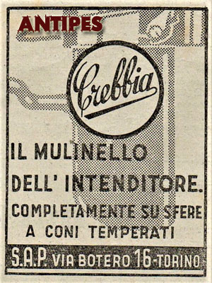 Crebbia - pubblicità del 1946