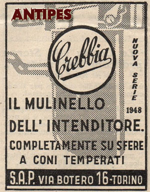 Crebbia 424 - pubblicità di settembre 1948 
