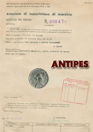 Alcedo brevetto marchio impresa - ottobre 1944