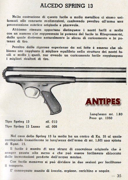 ALCEDO fucile sub Sring 13