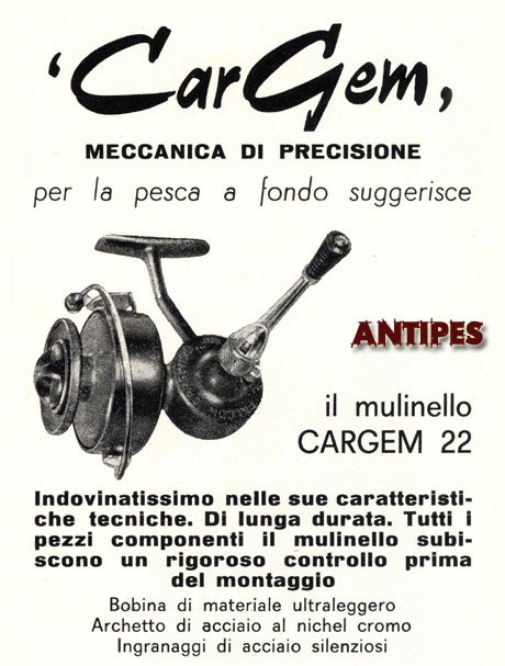 Cargem 22 - pubblictà del vecchio mulinello italiano