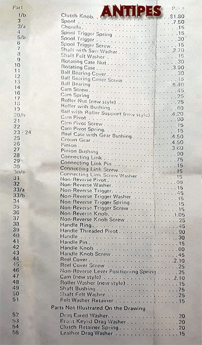 Orvis 175 - mulinello prodotto a Torino dalla CopTes nel 1979-80