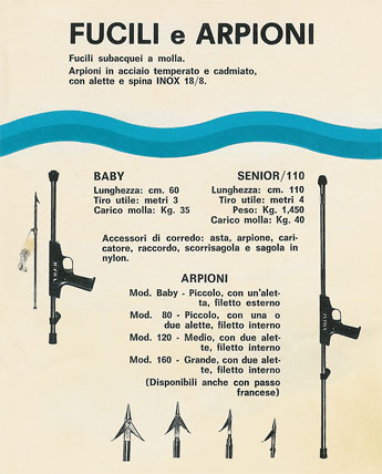 Fucili Sub venduti dalla CoptTes di Torino