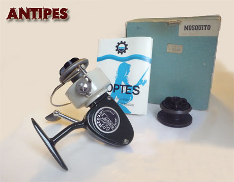 CopTes Mosquito Kid di color verde e panna con bobina di scorta, istruzioni e scatola originale