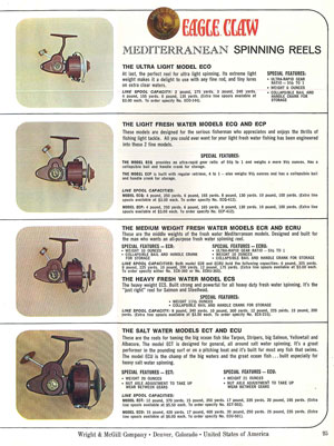 Catalogo Eagle claw del 1970