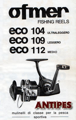 Ofmer Eco 104 109 112 foglio illustrativo e parts list