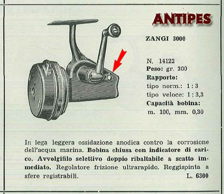 Zangi 3000 - I versione da un vecchio catalogo Ravizza primi anni 50