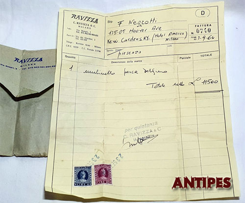 Zangi DELFINO venduto a settembre del 1964