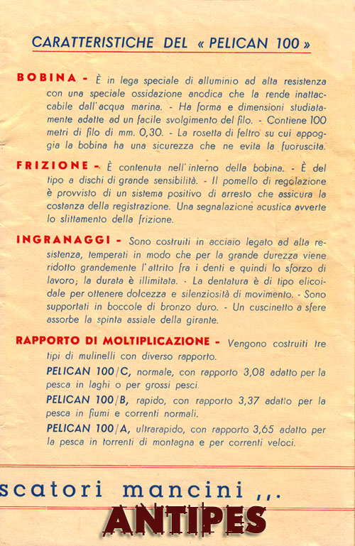 Zangi Pelican 100 - libretto caratteristiche