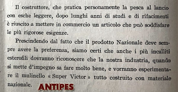 Super Victor - pubblicità del 1940